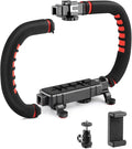 Camera Smartphone Stabilizer, Handheld Video Grip Rig, Fits for All Camera, Camcorder, DSLR and for All iPhone and Android Smartphones