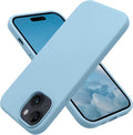 OTOFLY Compatible with iPhone 15 Case, Silicone Shockproof Slim Thin Phone Case for iPhone 15 (6.1 inch),(Baby Blue)