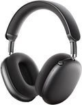 Picun F8 Pro Hybrid Active Noise Cancelling Headphones with Multiple Modes, Wireless Over-Ear Bluetooth Headphones, 140H Playtime, Customizable Sound, Head Tracking, USB-C Charge, Travel, Office, Gray