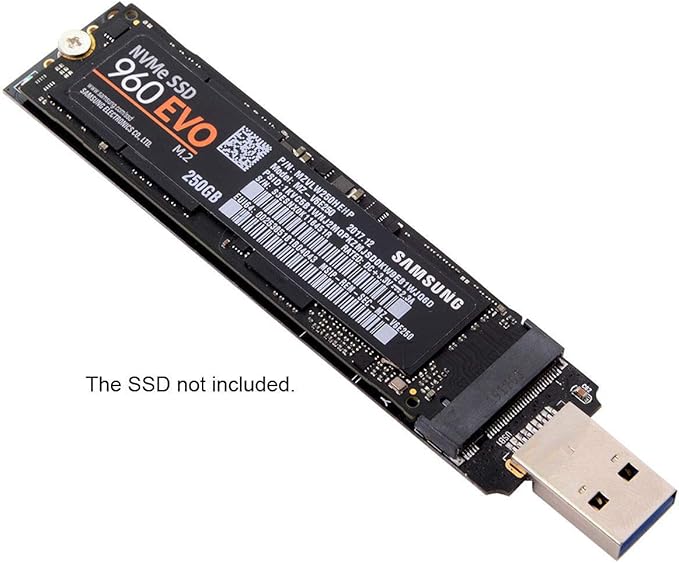 CY USB 3.0 NVME Adapter M-Key M.2 NGFF SSD External PCBA Conveter RTL9210 Chipset with Case