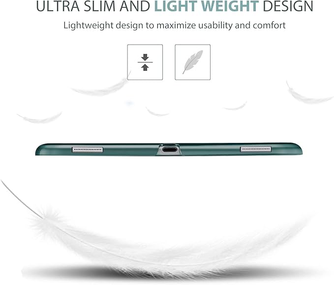 ProCase Smart Case for iPad Pro 12.9 Inch 1st and 2nd Generation (2015 and 2017 Model), Stand Cover Support Auto Sleep/Wake -Emerald