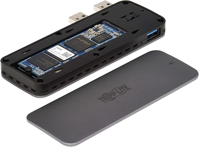 Tripp Lite PlayStation 5 SSD Enclosure, USB 3.2 Gen 2 Up to 10 Gigabytes Per Second, SSD Not Included - Multi-Size M.2, PCIe, and NVMe - Sturdy Aluminum Housing, 1-Year Warranty (U357-1M2-NVMEG2)