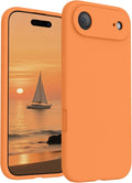 FireNova Magnetic for iPhone Air Case, Compatible with MagSafe, [Integrated Silicone Camera Control Button] [Camera Protection] Microfiber Lining Phone Case for iPhone 17 Air, 6.5", Orange