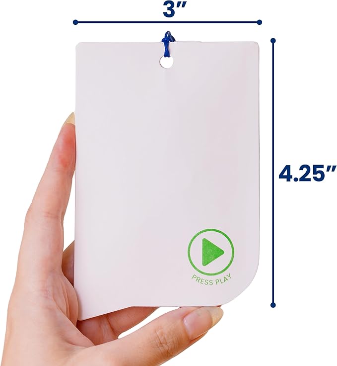 VOICEGIFT 60-Second Audio Recorders for Gift, Back to School Voice Recordable GiftTags for Teachers & Students | Seashell | 3 Pack
