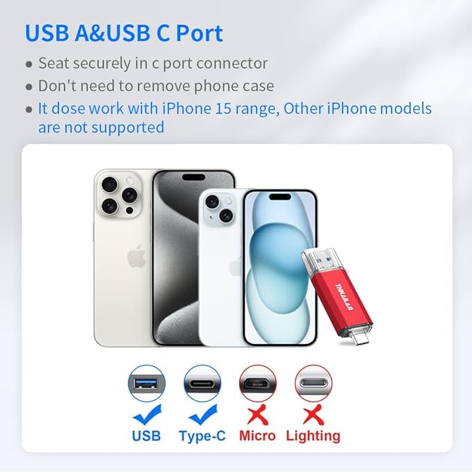 Thkailar 32GB 3 Pack USB C Flash Drive OTG USB 3.1 Thumb Drive Compatible with Android Phone,MacBook Pro,Laptops,Tablets,PC