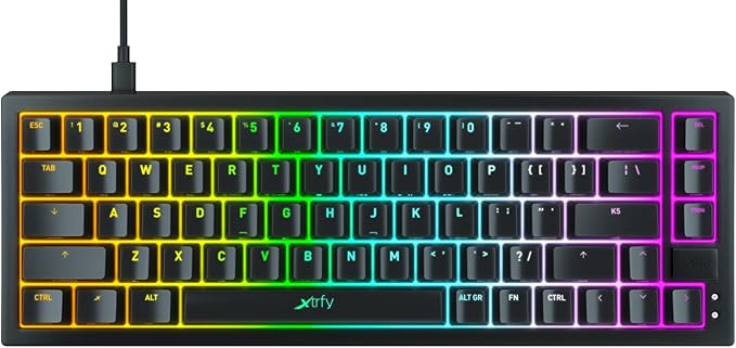 Xtrfy K5 Compact Gaming Keyboard RGB Wired US Layout (Black)