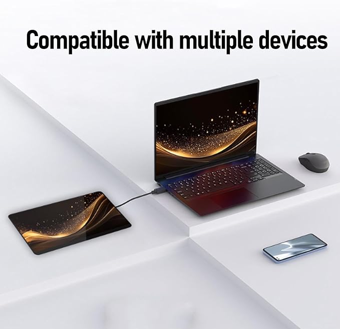 16 Inch Portable Monitor, 4K Ultra Slim USB C Display with 120Hz Refresh Rate and Dual Speakers for Laptop Smartphone PC Gaming