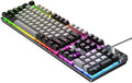Gaming Keyboard Wired E-Sports Key Board RGB Backlit Computer Keyboard Square Key for Desktop Laptop PC Mac Game Typing