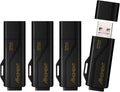 Moment 128GB (4 Pack) MU G03 USB Flash Drive 4-Pack – USB 3.2 Memory Stick with Protective Cap and Keychain Loop, Up to 100MB/s Read, 30MB/s Write – Plug & Play USB Drive for PC, Mac, TV, Car