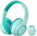 TONOSHARK Kids Bluetooth Headphones with Active Noise Cancelling, Wireless Over-Ear Headphones for Boys Girls, Foldable, Adjustable,40H Playtime, Mic for School Travel (Mint Green)