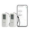 eMylo Zigbee Thermometer Hygrometer 2 Pack, IP65 Temperature Humidity Sensor with Digital LED Display, Zigbee Hub Required,Remote Monitoring&Smart Home Automation,Compatible with Home Assistant,Alexa