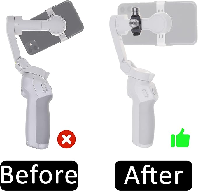 Camkix Smartphone Gimbal Counterweight Set - 1X Counterbalance Clip Mount, 4X Stabilizer Screws - Compatible with DJI Osmo Mobile 1/2, Zhiyun Smooth 4, Zhiyun Smooth Q, Feiyu Vimble 2, Evo Shift
