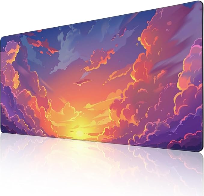 48 x 24 Inches Cute Desk Mat Kawaii Pink Purple Desk Pad Anime 3XL Large Mouse Pad Big Full Desk Gaming Mousepad Laptop Computer Keyboard Mouse MatDesk Decor Desk Accessories