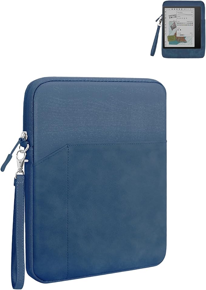 Tablet Sleeve for Onyx BOOX Tablet Go Color 7 Gen II E Ink Tablet 7 inch，360 Protective Bag Carrying Case Water-Resistant,Blue.