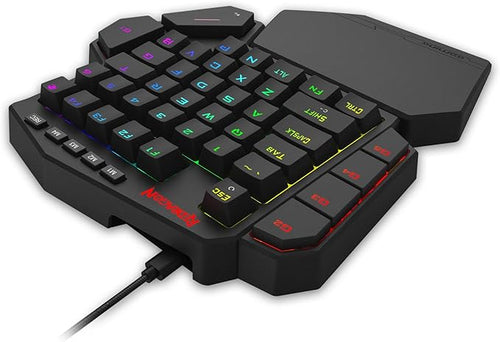 Redragon K585 HE Rapid Trigger Gaming Keyboard, 8K Wired One-Handed Mechanical Keyboard w/Next-Gen UltraMag 100% POM Silky Magnetic Switch, Dual-Module Floating Structure Design, Detachable Wrist Rest