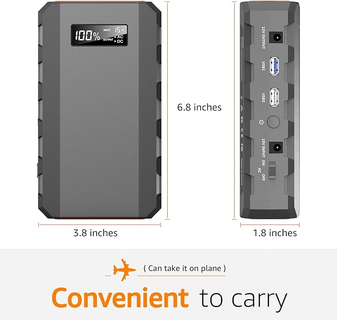 SinKeu 23,400mAh/86.58Wh Portable Laptop Phone Charger with AC DC USB Outlets, 65W Portable Power Bank External Battery Pack for Home Backup Travel Outdoor Emergency