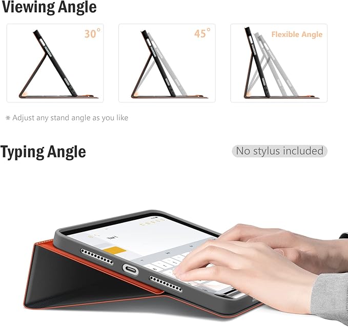 Antbox Case for iPad mini 7 A17 Pro, iPad mini 7th/6th Generation Case (2024/2021) with Pencil Holder Vegan Leather Smart Cover with Auto Sleep/Wake Stand Function