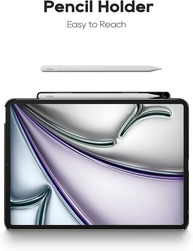 edaiser Magnetic Case Compatible with Apple Magic Keyboard & Magnetic Stand & Slim Lightweight & Round Protective Cover with Pencil Holder for iPad Pro 11 inch M5 2025 and M4 2024