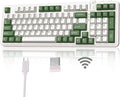 AUSDOM 98Pro Wireless Mechanical Keyboard, Tri-Mode BT/2.4GHz/USB-C Hot Swappable Custom Gaming Keyboard with Backlit, Gasket Structure, Linear Switches for Windows/Mac/PC (Clicky Sound)