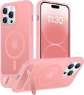 Magnetic Compatible with iPhone 14 Pro Max Case, [Built-in Invisible Kickstand][Compatible with MagSafe] [Military Grade Shockproof] Slim Translucent Matte Phone Case for iPhone 14 Pro Max 6.7"