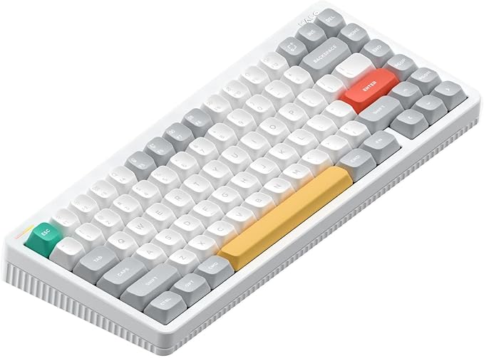 nuphy Halo V2 IO Wireless Mechanical Keyboard with PBT Keycaps,Hot Swappable Custom Gaming Keyboard,Aluminum Alloy Frame,RGB Backlit,Gasket Structure,BT5.0/USB-C/2.4GHz Low Latency Office Keyboards
