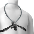 NEEWER Neck Mount Compatible with GoPro DJI Insta 360 Action Cameras, Quick Release Neck Holder with Air Cushion & Adjustable Chest Strap, Accessories Kit for POV Vlogging Video Recording, GP49