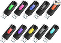RAOYI 10 Pack 64GB USB 3.0 Flash Drives Slide Retractable Memory Stick Bulk Thumb Drive Jump Drive Zip Drive USB Sticks Data Storage Backup for PC Mac (64G, 10 Mixed Color)