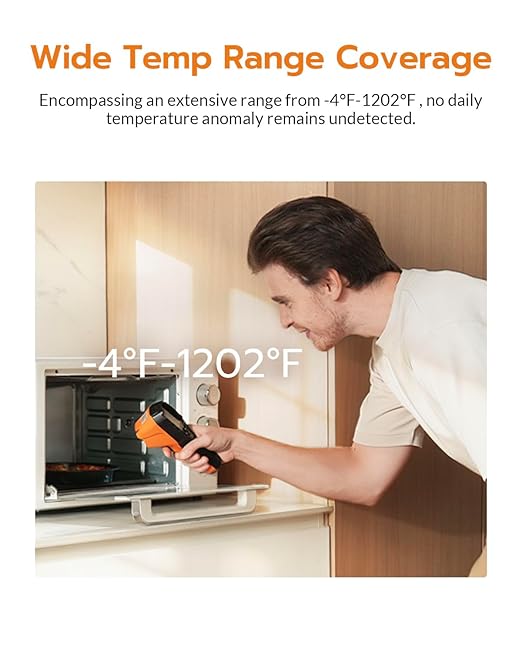 GT14S Thermal Imaging Camera with Thermometer Mode, Ultra-Light 240g, -4°F~1022°F Range, 14H Runtime, Live Tracking with Edge-Enhanced Display, Infrared Camera for HVAC/Electrical Inspection