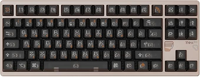ATK x QK Hex80 HE Magnetic Gaming Keyboard, 80% TKL, CNC Aluminum, Hall-Effect Ti Switches, 8 kHz Polling, Rapid Trigger, RGB Backlight (Sand Gold)