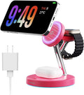 New 3 in 1 Charging Station for Apple Compatible with Magsafe Charger Stand for iPhone 17 16 15 14 13 12 Wireless Charging Station for AirPods Wireless Charger for iWatch Series