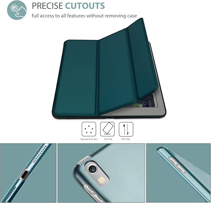 ProCase Smart Case for 10.5” iPad Air 3rd Generation 2019 / iPad Pro 2017, Slim Stand Cover with Translucent Frosted Back for iPad Air 3 -Emerald