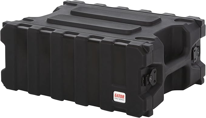 Gator Cases Pro Series 4U Rack Case with Shallow 13" Depth, Roto Molded Made in USA (G-PRO-4U-13)