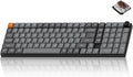 Keychron K17 Max 96% Layout QMK/Launcher Ultra-Slim Wireless/Type-C Wired Mechanical Keyboard with White LED Backlit, Low-Profile Gateron Mechanical Brown Switch Compatible with Mac Windows Linux