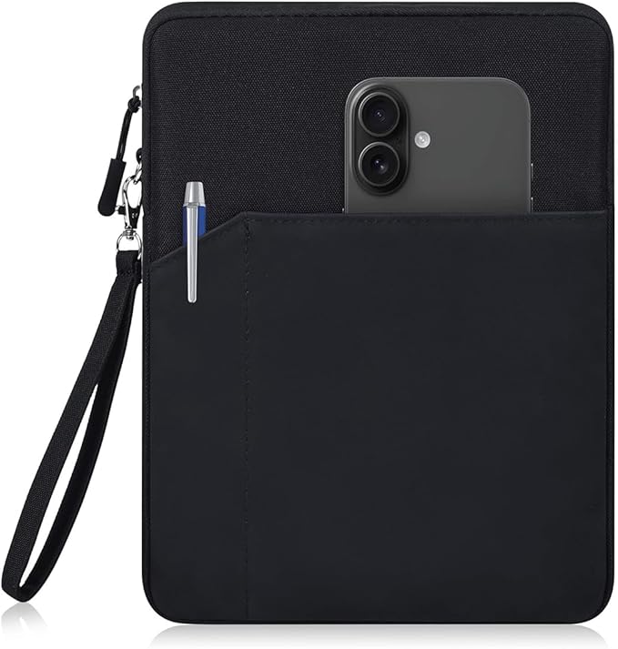 CAAORDKSO 9-11 Inch Tablet Sleeve Bag for 11 inch iPad A16 / 11 inch iPad Pro M4 / 11” iPad Air M2 M3 / 10.2 10.5 10.9" iPad, Air 5/4/3, Tab S8/S9/A9+ 11", Amazon Fire Max 11/ Fire HD 10 tablet, Black