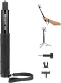 NEEWER Extension Rod Kit Compatible with DJI OSMO Action 5 Pro 4 3 GoPro Insta360 AKASO, 27.8" Invisible Selfie Stick, Action Camera Adapter & Magnetic Quick Release Mount for Video Recording, GP-86