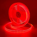 DC 24V 32.8ft(10M) Red LED Strip Light 1200LEDs 2835 SMD 90W High Brightness No-Waterproof IP20 Flexible Ribbon for Kitchen Garden Backyard Hallways Stairs Decoration Lighting(No Power Supply)