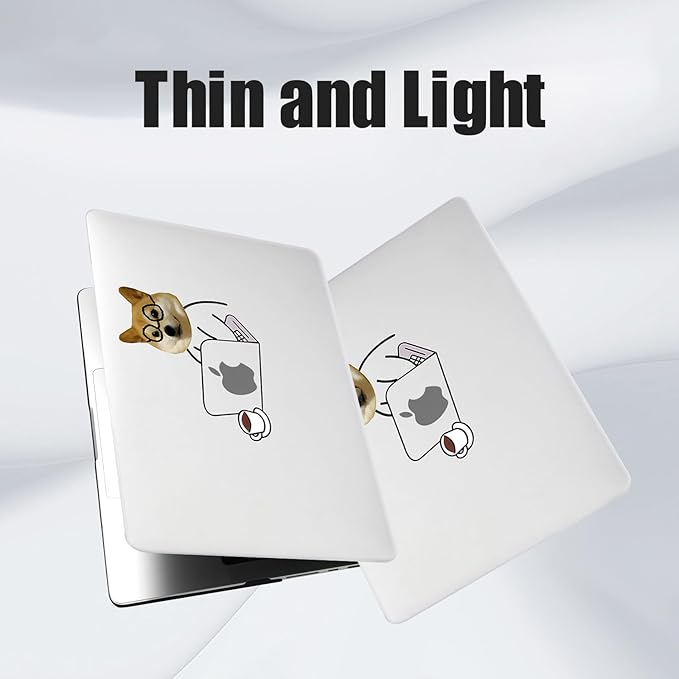 DTangLsm for MacBook Pro 14 inch Case 2026 M5 2025 M4 2024-2021 M3 M2 M1 A3426 A3427 A3434 A3401 A3185 A3112 A2992 A2918 A2779 A2442, Cute Plastic Hard Case for MacBook Pro M5 + Keyboard Cover, Dog