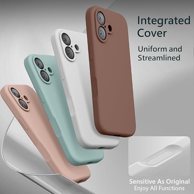 FireNova Magnetic for iPhone 17 Case, Compatible with MagSafe, [Integrated Silicone Camera Control Button] [Camera Protection] Anti-Scratch Microfiber Lining Phone Case, 6.3", White