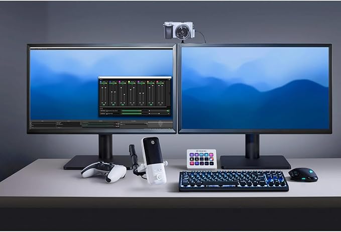 Elgato Wave:3 White - Premium Studio Quality USB Condenser Microphone for Streaming, Podcast, Gaming and Home Office, Free Mixer Software, Anti-Distortion, Plug ’n Play, for Mac, PC