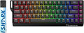 GK GAMAKAY x NaughShark NS68 Rapid Trigger Wired Gaming Keyboard, 65% Hall Effect Mechanical Keyboard, 8KHz Polling Rate 0.01mm RT, Snap Tap, Outemu Peach Crystal Magnetic Switch (Black-Shine Through)