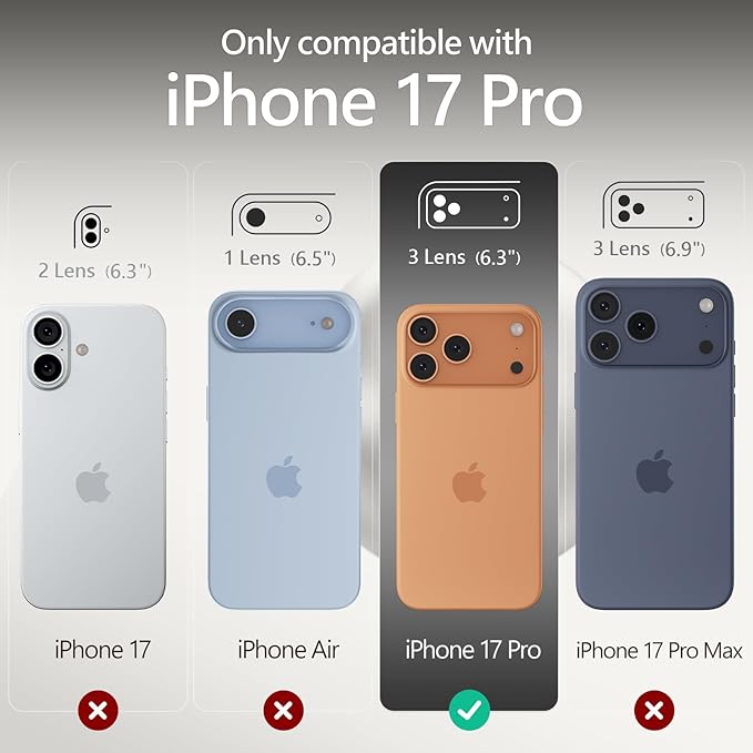 FireNova Magnetic for iPhone 17 Pro Case, Compatible with MagSafe, [Integrated Silicone Camera Control Button] [Camera Protection] Anti-Scratch Microfiber Lining Phone Case, 6.3", Natural Titanium