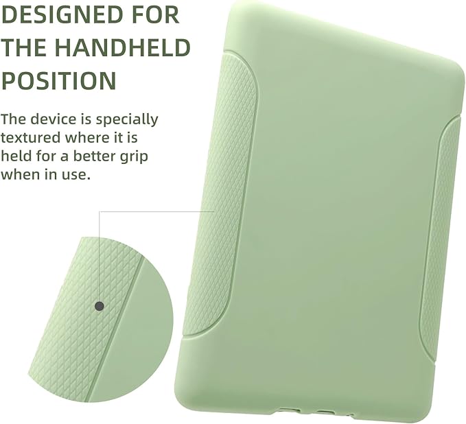 Case for All-New Kindle (11th Generation, 2024/2022 Release) - Slim Fit TPU Gel Protective Cover Case for All-New Kindle E-Reader 6", Matcha
