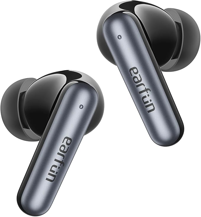 EarFun Air Pro 4i Noise Cancelling Wireless Earbuds, Hi-Res Sound with LDAC, 6 Mics AI ENC Clear Call, 40H Playtime, Multipoint Connection, Surround Sound, Bluetooth 5.4 Earbuds, Wireless Charging