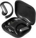 TINGER Open Ear Bluetooth Headphones 5.4 - IPX5 Waterproof Wireless Sports Earbuds,18H Playtime with Digital Power Display, Ultra-Light Weight Design for Cycling/Running/Gym (Black)