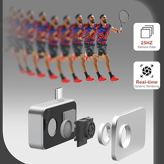 Thermal Camera, Native 256x192 IR Resolution, 25Hz Frame Rate, Upgraded Temperature Accuracy, Works for Android (Not for iOS)