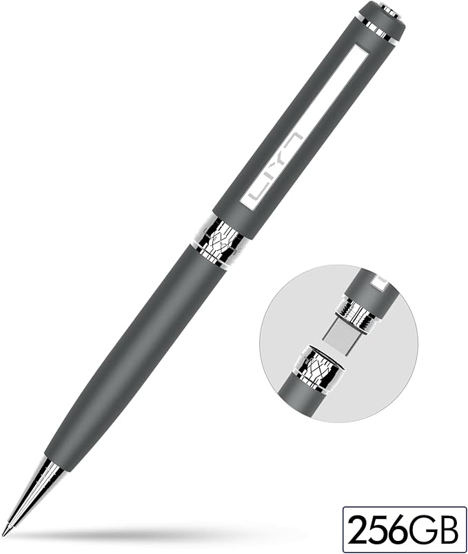 USB C Flash Drive Pen, Portable USB Memory Stick with Pen Design, Type C + USB-A Dual 3.0 High Speed Flash Drive with Smooth Writing, Compatible with Smartphone Tablet Computer iPhone 15 16