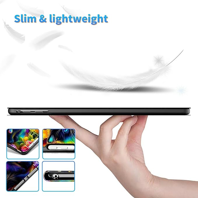 for 6" All-New Kindle Paperwhite 4 10th Generation (Model No. PQ94WIF) E-Reader Case, Slim Kickstand Stand Leather Smart Cover with Auto Wake/Sleep, Candle Black Cat