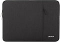 MOSISO 9-11 inch Tablet Sleeve Case for iPad A16 2025, iPad Air 11 inch M3 M2, iPad Pro 11 M4, iPad 10/9/8/7th, Galaxy Tab A9+/S9/S8/Plus 11, Polyester Vertical Bag with Pocket, Black