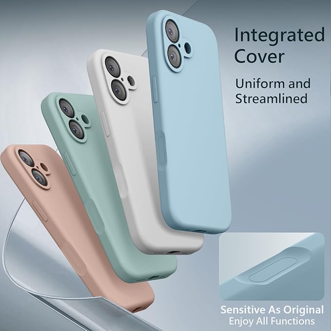 FireNova Magnetic for iPhone 17 Case, Compatible with MagSafe, [Integrated Silicone Camera Control Button] [Camera Protection] Anti-Scratch Microfiber Lining Phone Case, 6.3", Sky Blue