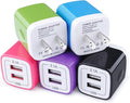 USB Wall Charger,Charging Block,5Pack 2.1A Wall Plug Power Cube Brick Charger Adapter Compatible with iPhone 17 16 15 14 13 12 11 Pro Max/Xs/XR/8/7/6 Plus,Samsung Galaxy S23 S22 S21 S20 A10e A50 A80
